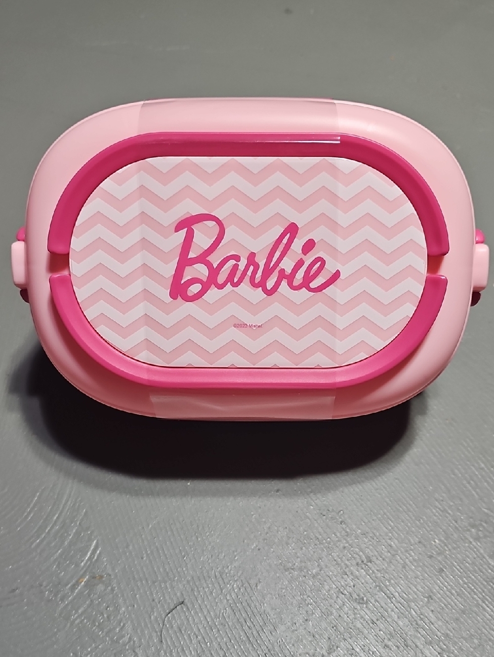 Barbie Miniso Bento Box Double Layered Top Handle Lunch Box Container Portable